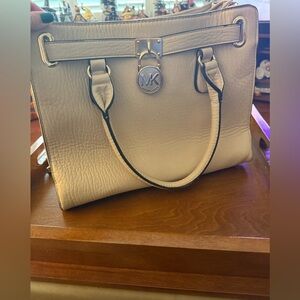 Michael Kors Cream Satchel Bag
